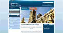 Desktop Screenshot of lighthouse-property.co.uk